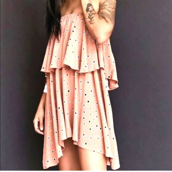 Faithfull The Brand Ruffled Mini Dress Size 2 - Picture 1 of 9